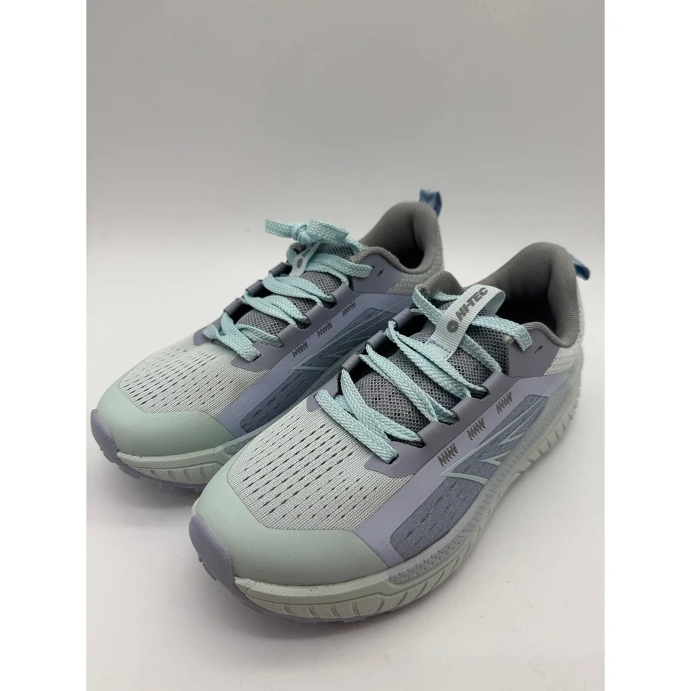 Hi-Tec Women's Running Shoes Size 7 Gray Blue Athletic Sneakers Lightweight